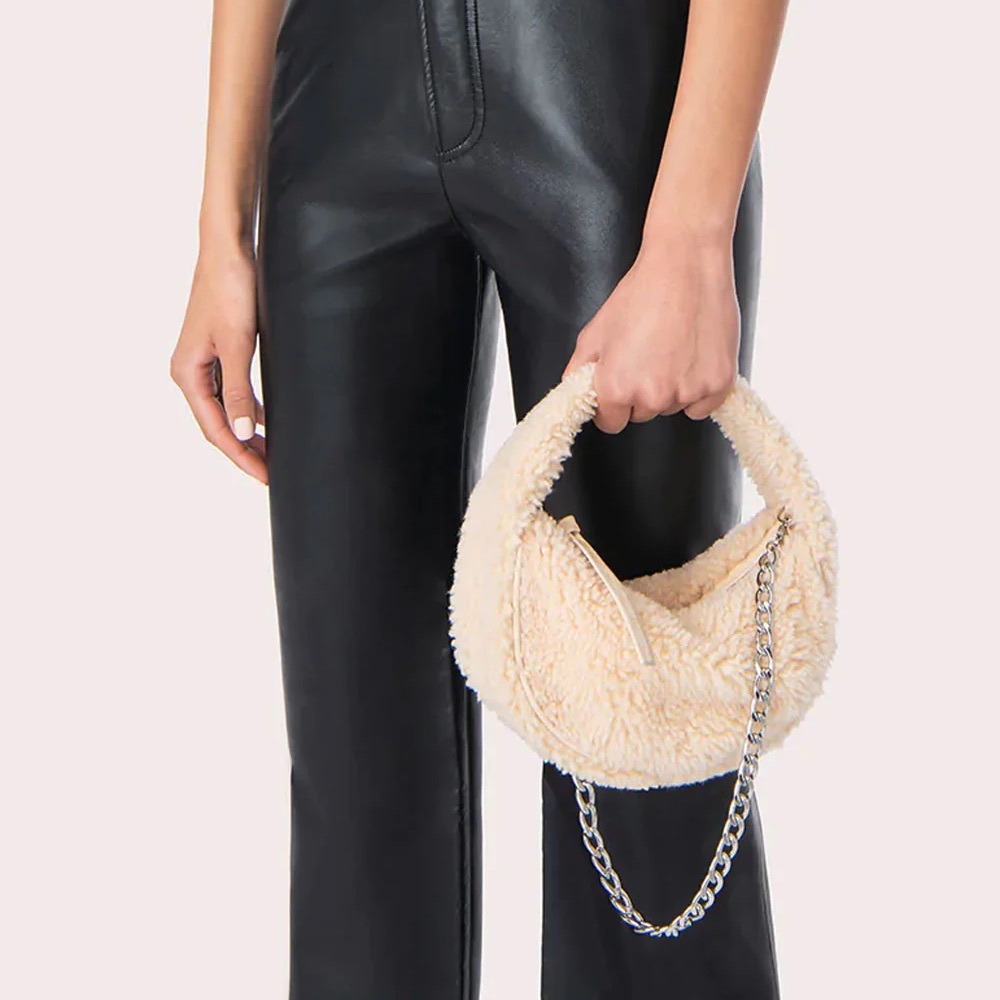 By Far Baby Cush shearling mini bag